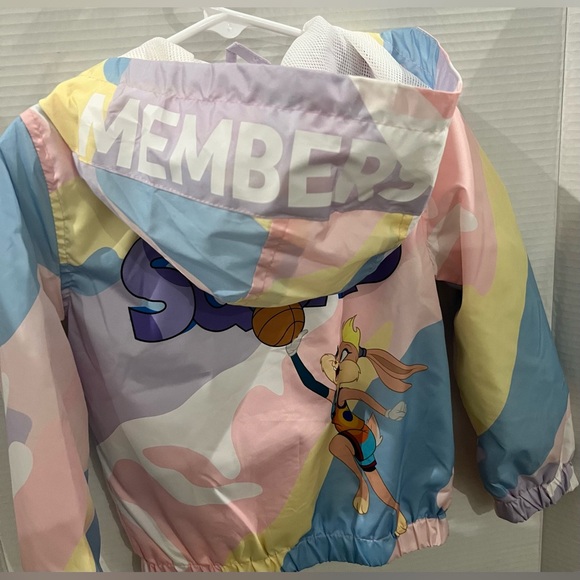 Members only, space jam Lola windbreaker! Girls 4! EUC. - Picture 4 of 5